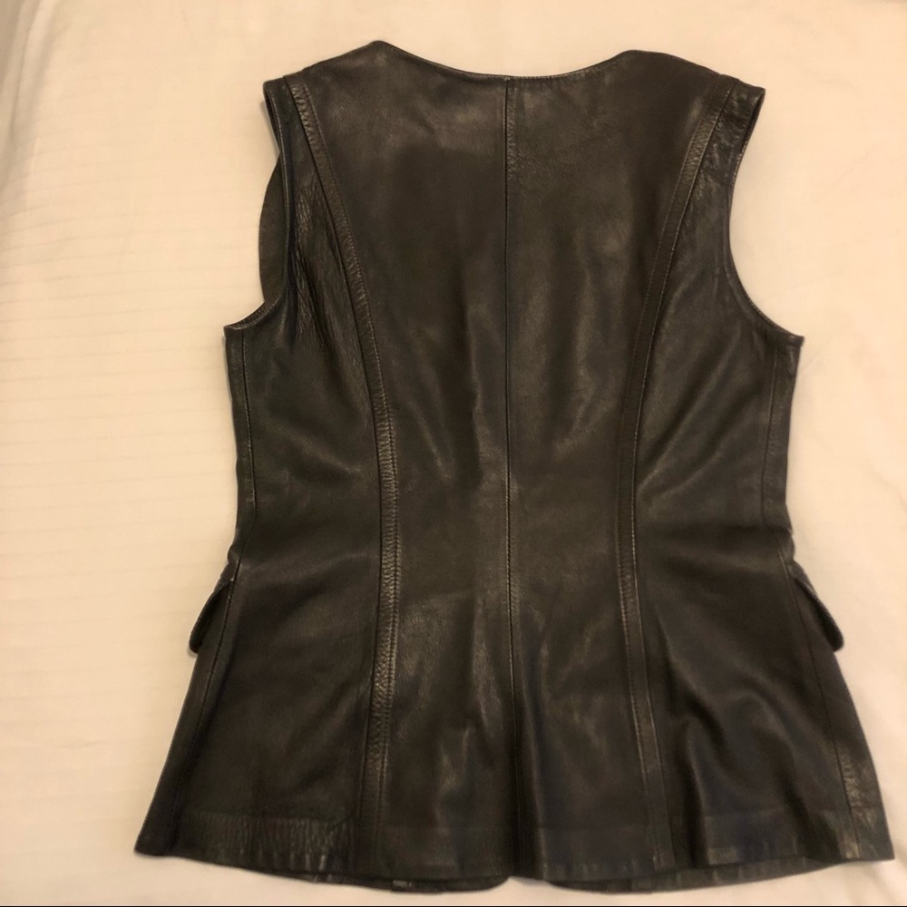 LEATHER VEST - Picture 5 of 10